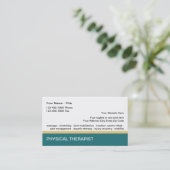 Cartes de visite modernes et simples pour physioth (Debout devant)