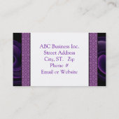 CARTES DE VISITE MODERNES - MODÈLE CARTES DE PROFI (Dos)