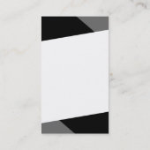 Cartes de visite modernes noirs de smoking (Dos)