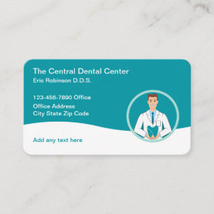 Cartes de visite modernes pour cabinet dentaire