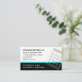 Cartes de visite modernes pour comptable CPA (Debout devant)
