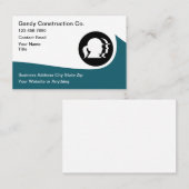 Cartes de visite modernes pour entreprise de const (Devant / Derrière)