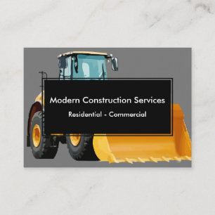 Cartes de visite modernes pour la construction