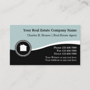 Cartes de visite modernes pour l'immobilier