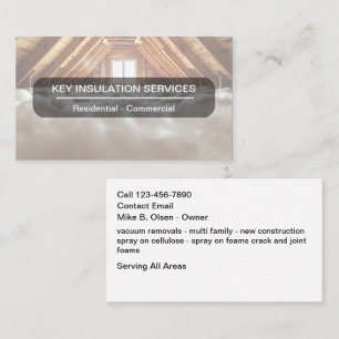 Cartes de visite modernes pour l'isolation de cons