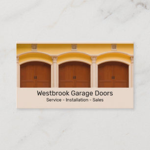 Cartes de visite modernes pour porte de garage