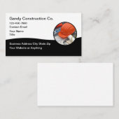 Cartes de visite modernes pour services de constru (Devant / Derrière)