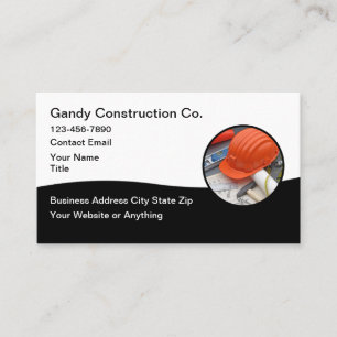 Cartes de visite modernes pour services de constru