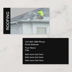 Cartes de visite modernes pour services de toiture