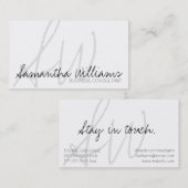 Cartes de visite modernes professionnelles avec éc (Devant / Derrière)