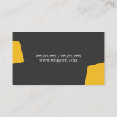 Cartes de visite modernes professionnelles pour le (Dos)