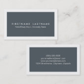 Cartes de visite modernes simples d'étudiant (Devant / Derrière)