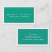 Cartes de visite modernes simples d'étudiant (Devant / Derrière)