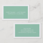 Cartes de visite modernes simples d'étudiant (Devant / Derrière)