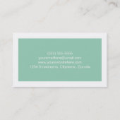 Cartes de visite modernes simples d'étudiant (Dos)