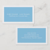 Cartes de visite modernes simples d'étudiant (Devant / Derrière)