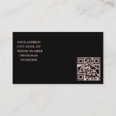 Cartes de visite modifiables (Dos)