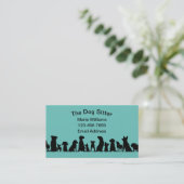 Cartes de visite modifiables pour chiens simples (Debout devant)