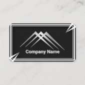 Cartes de visite monochromes modernes (Dos)