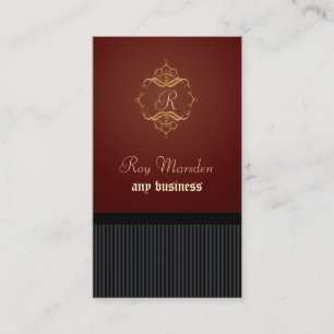 Cartes de visite, monogramme