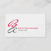 Cartes de visite monogramme (Dos)