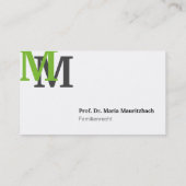 Cartes de visite monogramme (Dos)