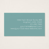 Cartes de visite monogramme abstrait moderne sarce (Dos)