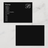 Cartes de visite MonogrammeB (Devant / Derrière)