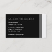 Cartes de visite monogrammes (Dos)