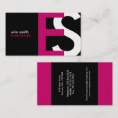 Cartes de visite monogrammes (Devant / Derrière)
