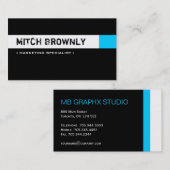 Cartes de visite monogrammes (Devant / Derrière)