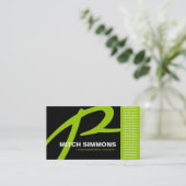 Cartes de visite monogrammes (Debout devant)