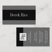 Cartes de visite monogrammes (Devant / Derrière)