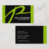 Cartes de visite monogrammes (Devant / Derrière)