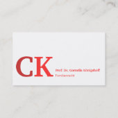 Cartes de visite monogrammes (Dos)