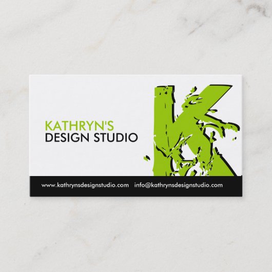 Cartes de visite monogrammes (Devant)