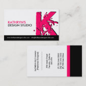 Cartes de visite monogrammes (Devant / Derrière)