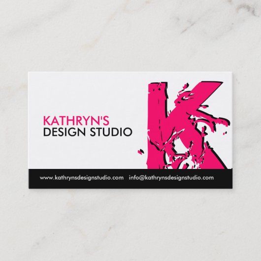 Cartes de visite monogrammes (Devant)