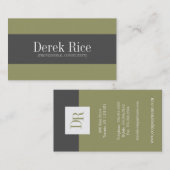 Cartes de visite monogrammes (Devant / Derrière)