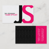 Cartes de visite monogrammes (Devant / Derrière)