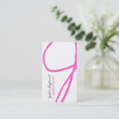 Cartes de visite monogrammes branchés (Debout devant)