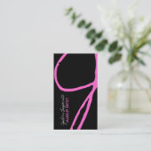 Cartes de visite monogrammes branchés (Debout devant)