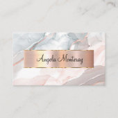 Cartes de visite Monogrammes Classiques Avec Éléga (Devant)