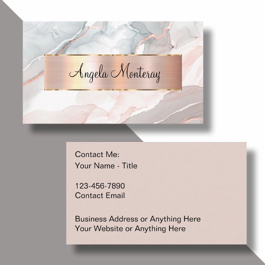 Cartes de visite Monogrammes Classiques Avec Éléga