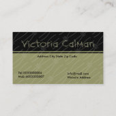 Cartes de visite Monogrammes contemporains (Dos)