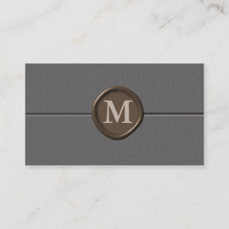 cartes de visite monogrammes - Customisés