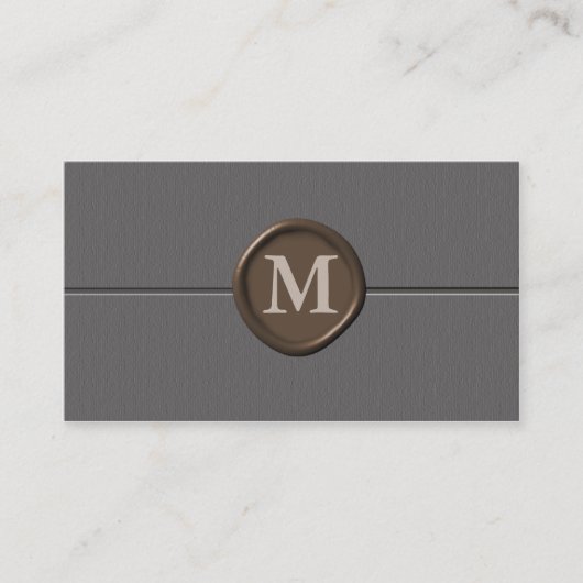 cartes de visite monogrammes - Customisés (Devant)