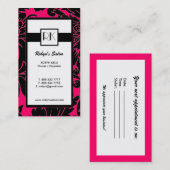 Cartes de visite monogrammes élégants (Devant / Derrière)
