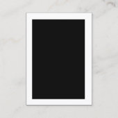 Cartes de visite Monogrammes noirs et blancs perso (Dos)
