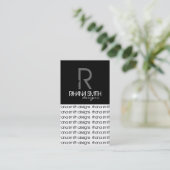 Cartes de visite Monogrammes originaux (Debout devant)